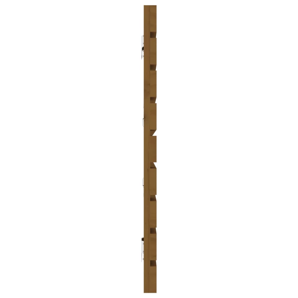 Wand-Kopfteil Honigbraun 206x3x63 cm Massivholz Kiefer
