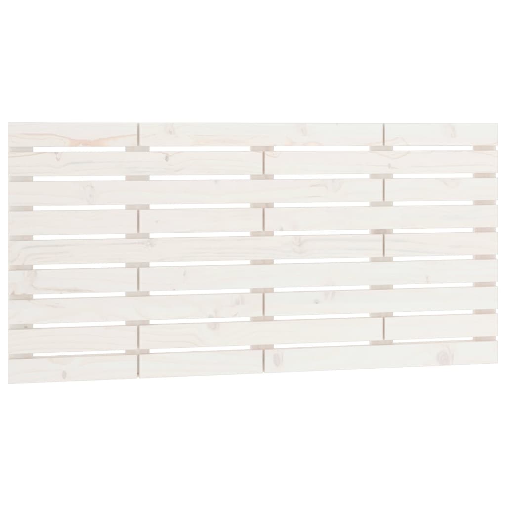 Wand-Kopfteil Weiß 156x3x63 cm Massivholz Kiefer