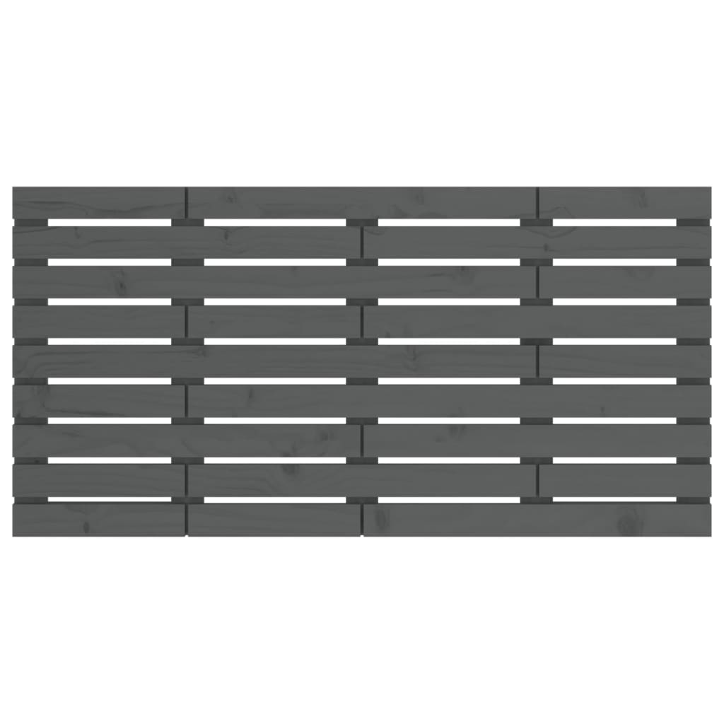 Wall Headboard Grey 156x3x63 cm Solid Pine