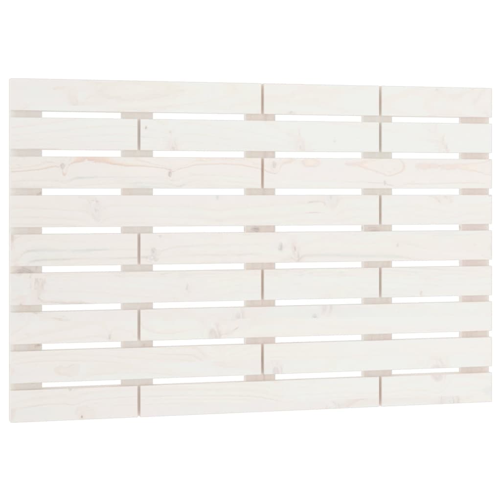 Wand-Kopfteil Weiß 81x3x63 cm Massivholz Kiefer