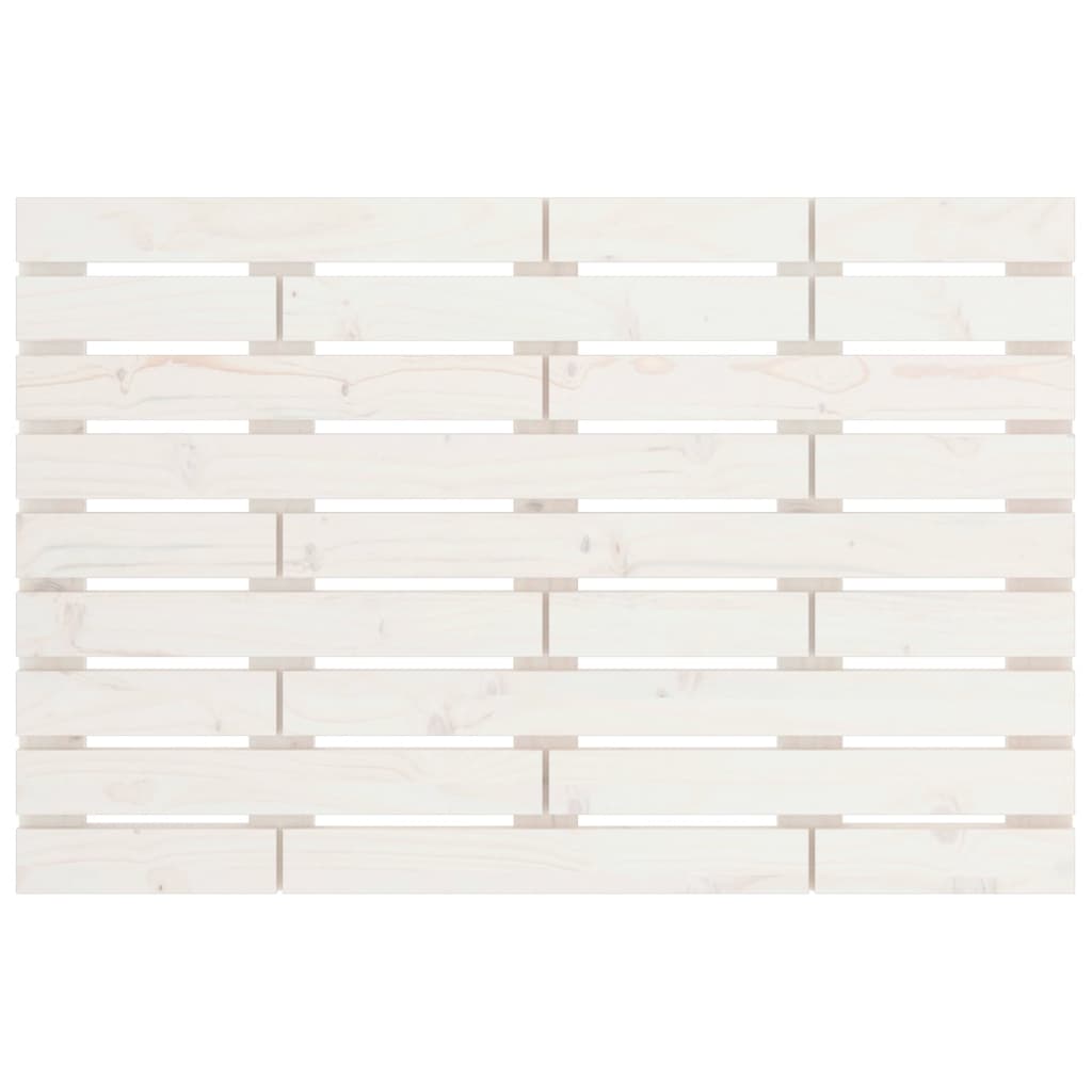 Wand-Kopfteil Weiß 81x3x63 cm Massivholz Kiefer