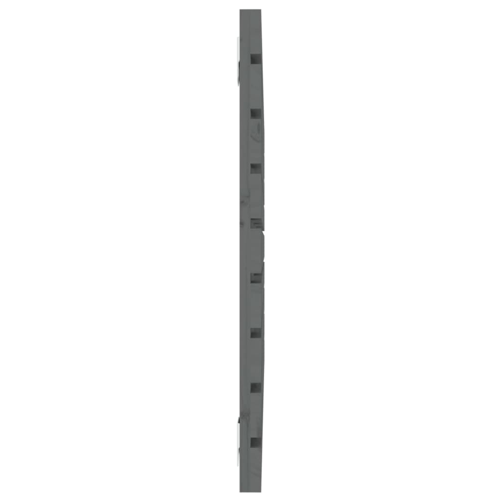 Wall Headboard Grey 81x3x63 cm Solid Pine