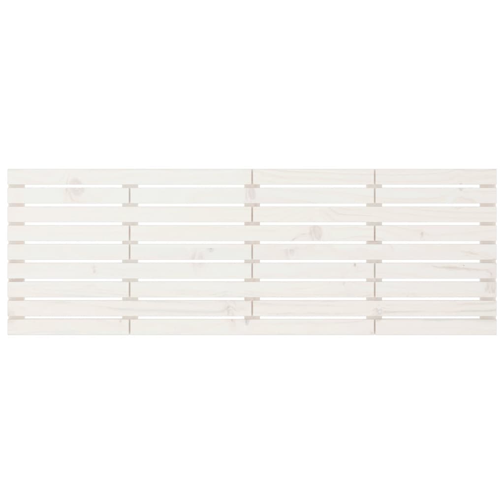 Wand-Kopfteil Weiß 166x3x63 cm Massivholz Kiefer