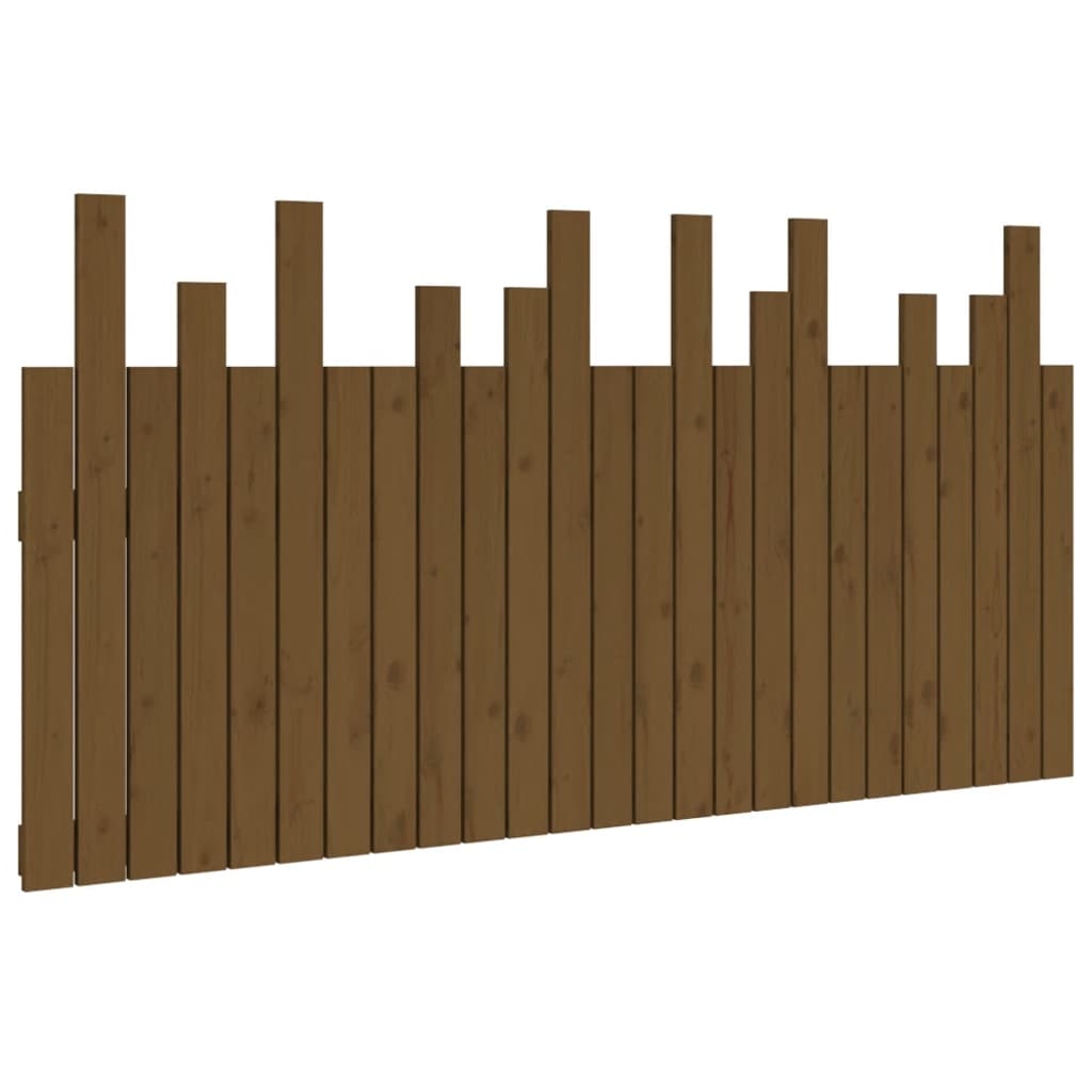Wand-Kopfteil Honigbraun 159,5x3x80 cm Massivholz Kiefer