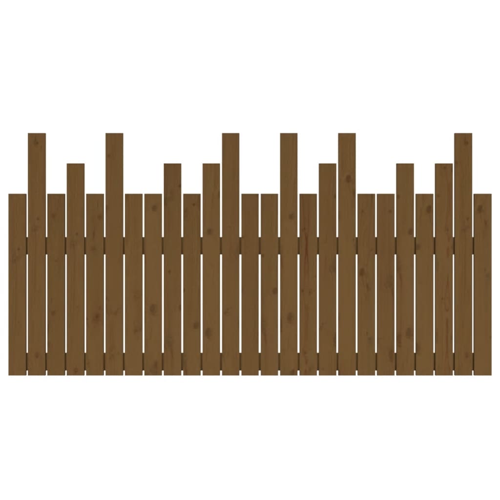 Wall headboard honey brown 159.5x3x80 cm solid pine