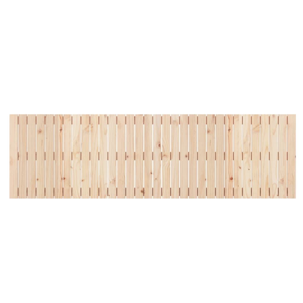 Wall headboard 204x3x60 cm solid pine
