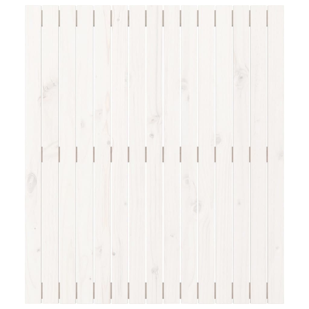 Wand-Kopfteil Weiß 95,5x3x110 cm Massivholz Kiefer