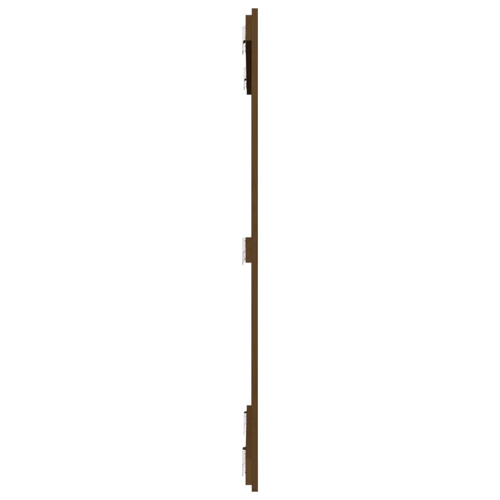 Wall headboard honey brown 95.5x3x110 cm solid pine