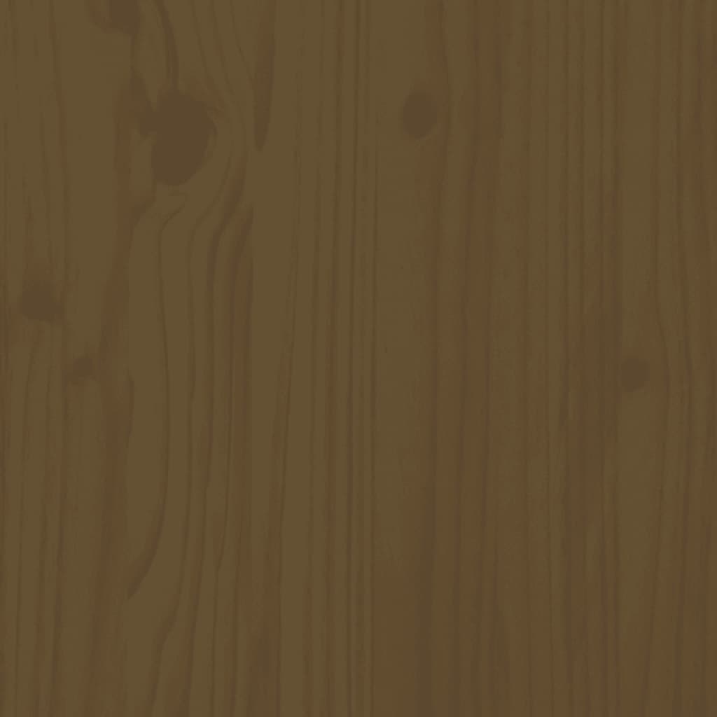 Wall headboard honey brown 95.5x3x110 cm solid pine