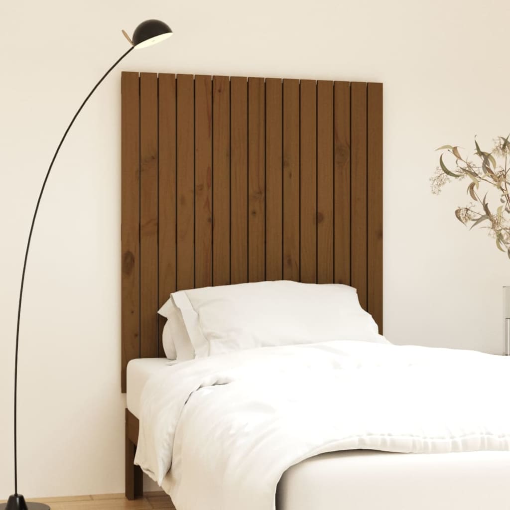 Wand-Kopfteil Honigbraun 95,5x3x110 cm Massivholz Kiefer