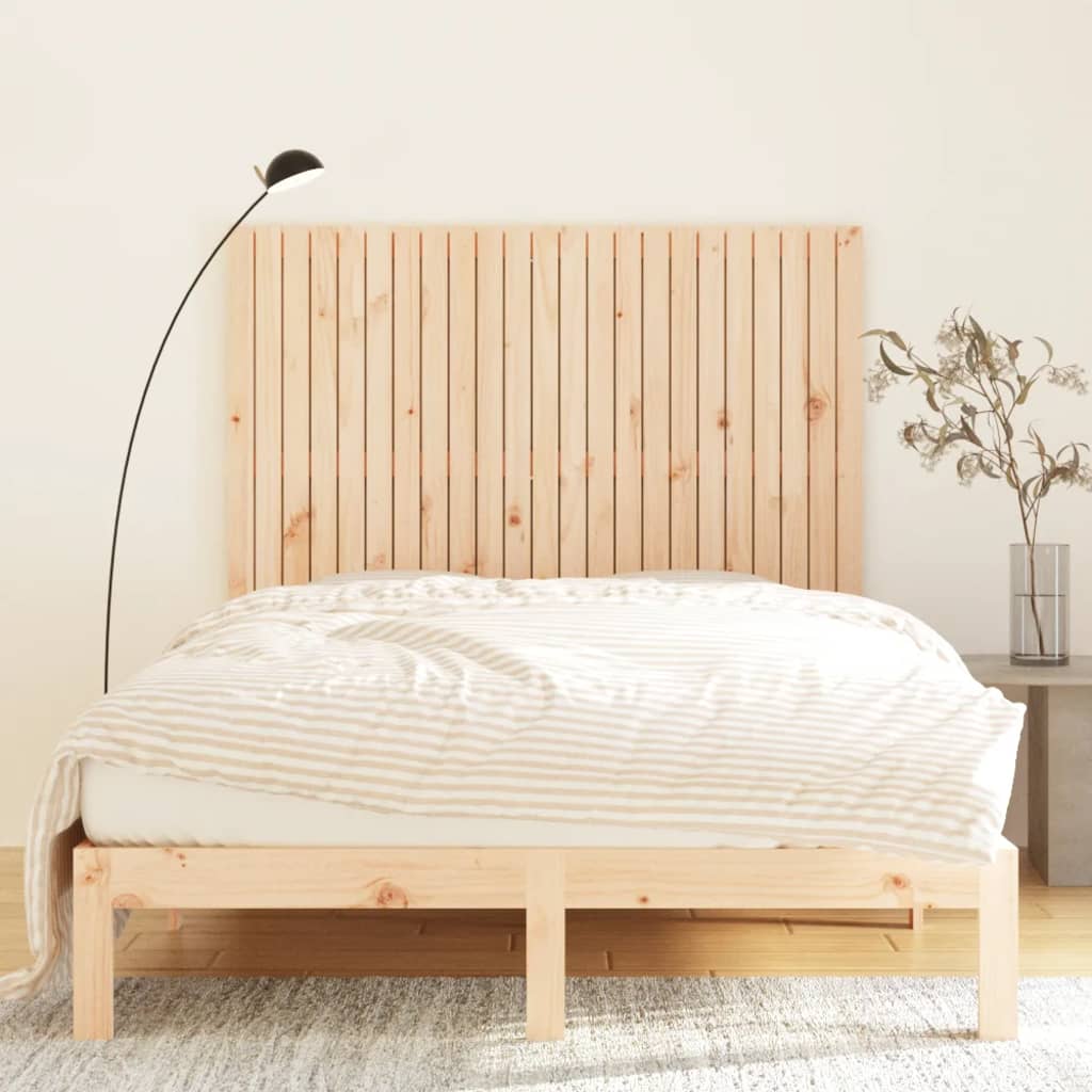 Wall headboard 146.5x3x110 cm solid pine