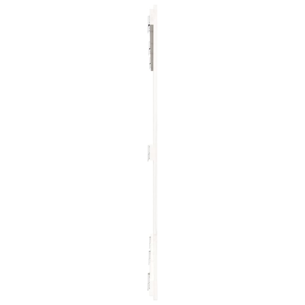 Wand-Kopfteil Weiß 159,5x3x110 cm Massivholz Kiefer