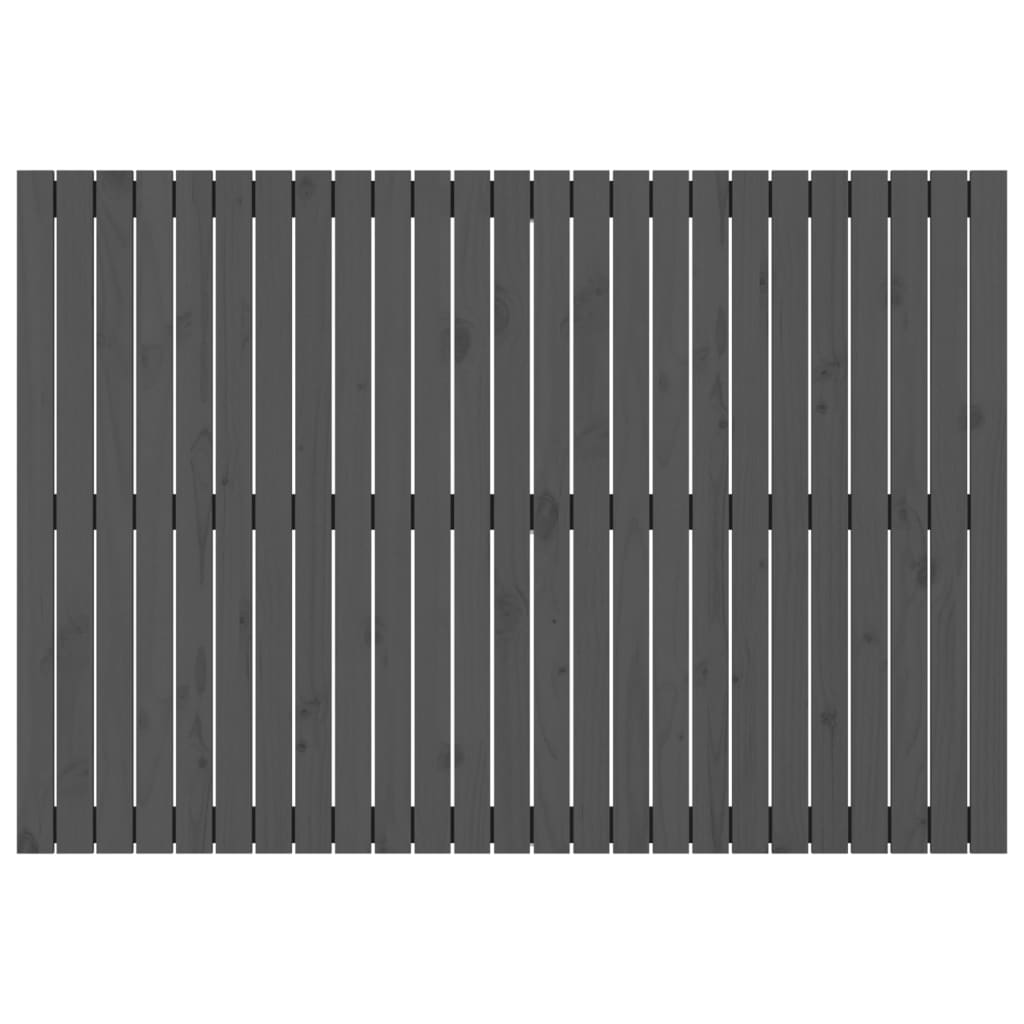 Wall Headboard Grey 159.5x3x110 cm Solid Pine