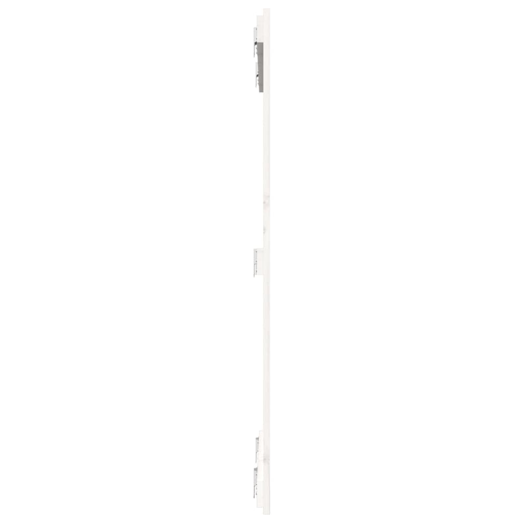 Wand-Kopfteil Weiß 82,5x3x110 cm Massivholz Kiefer