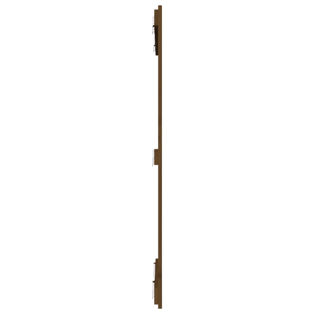 Wall headboard honey brown 82.5x3x110 cm solid pine