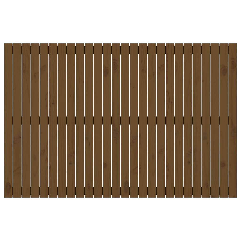 Wand-Kopfteil Honigbraun 166x3x110 cm Massivholz Kiefer