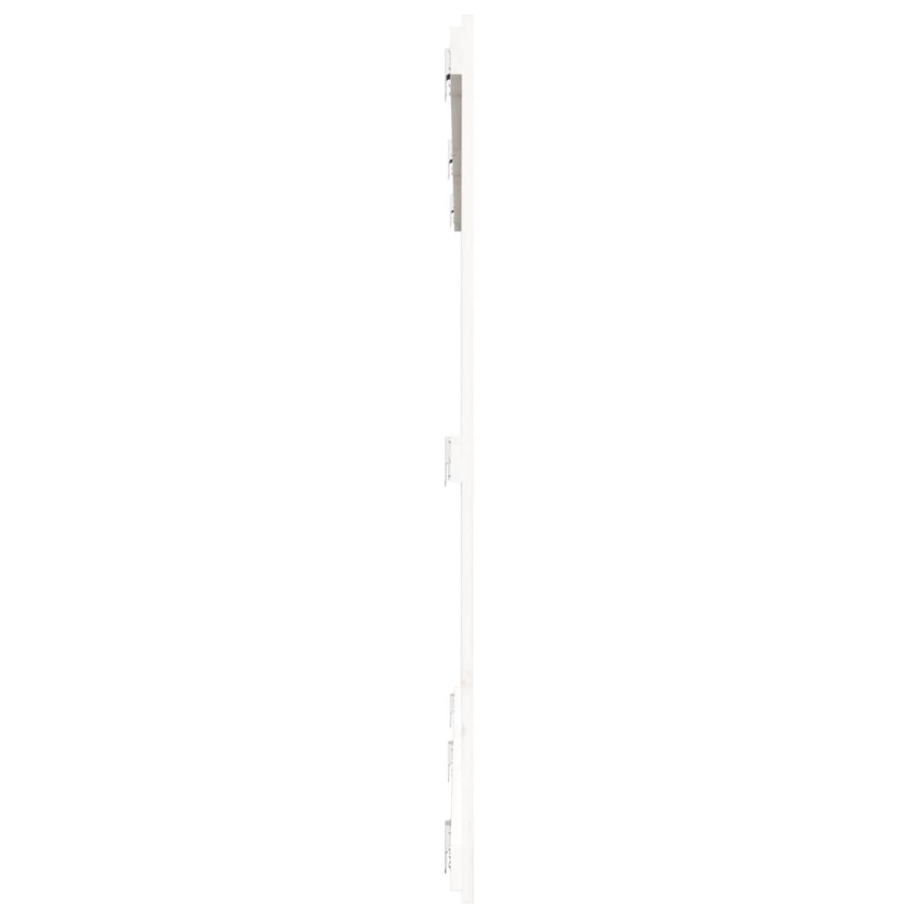 Wand-Kopfteil Weiß 185x3x110 cm Massivholz Kiefer