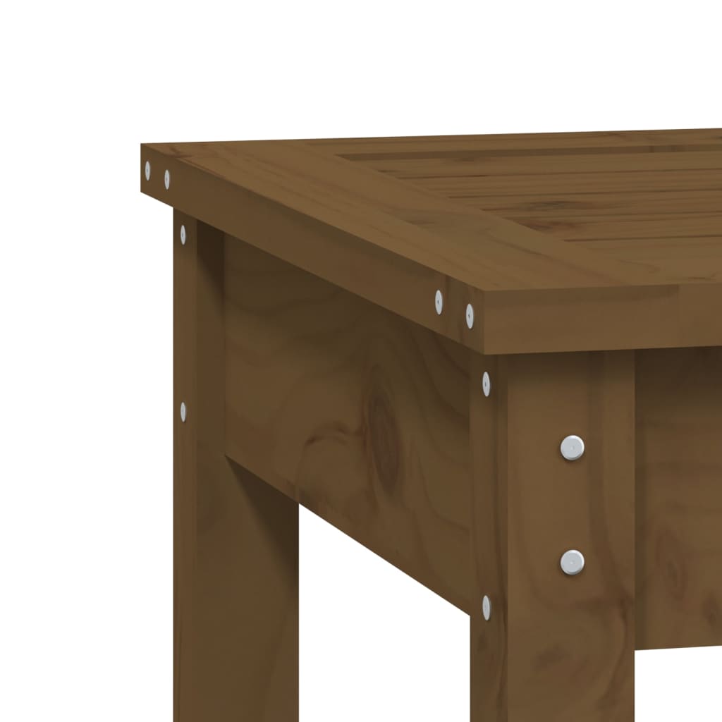 Garden bench honey brown 50x44x45 cm solid pine wood