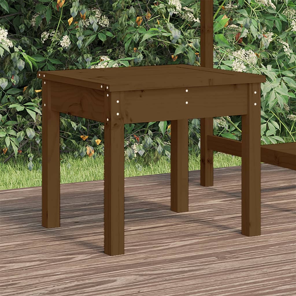 Garden bench honey brown 50x44x45 cm solid pine wood