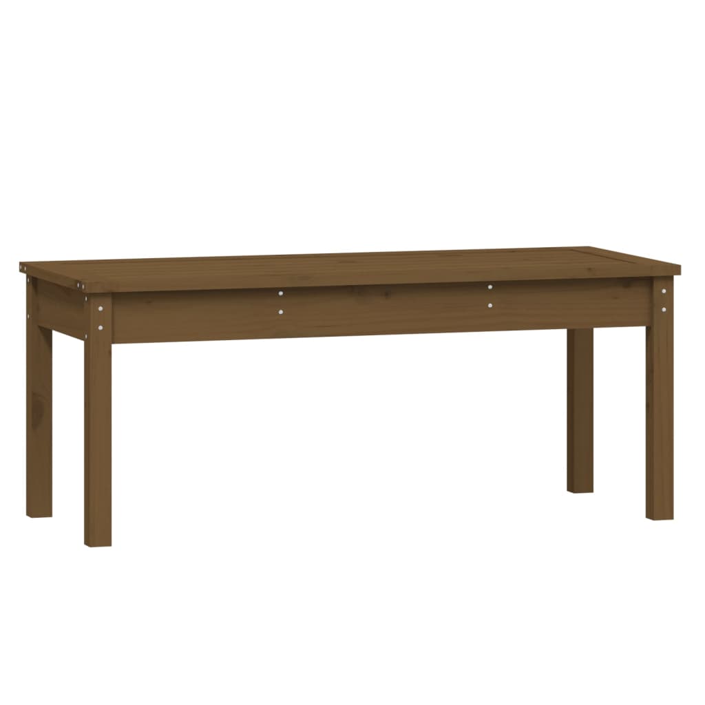 Garden bench honey brown 109x44x45 cm solid pine wood