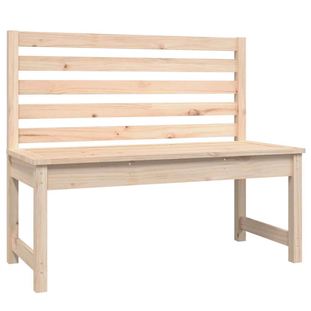 Garden bench 109 cm solid pine wood