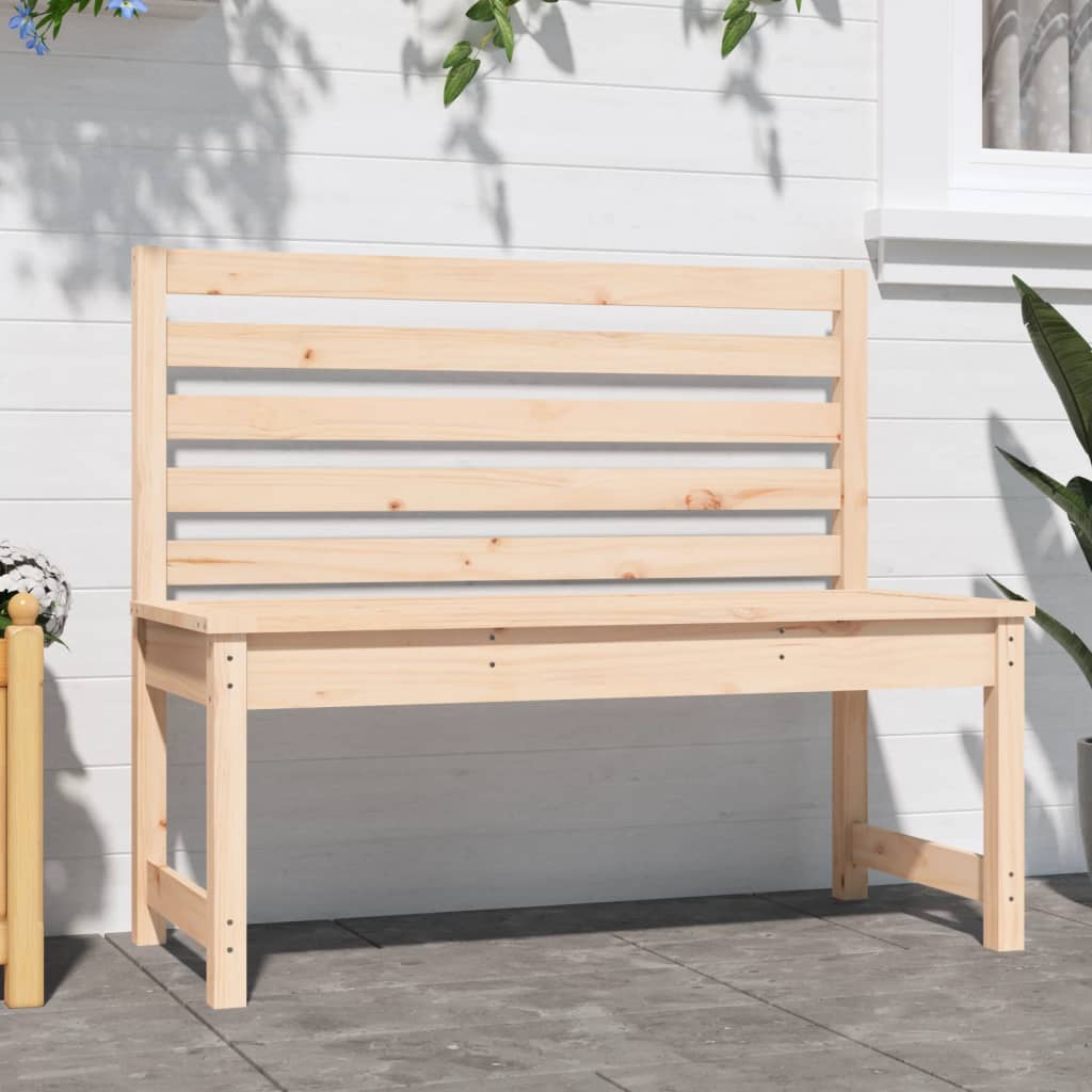 Garden bench 109 cm solid pine wood