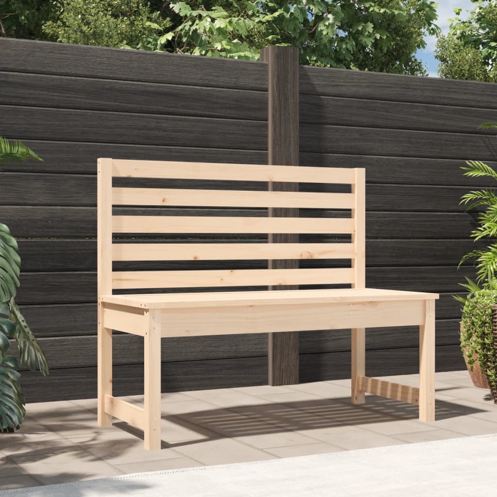 Garden bench 109 cm solid pine wood