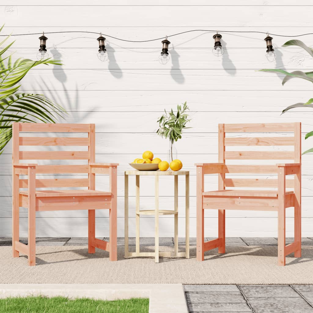 Garden chairs 2 pcs. 60x48x91 cm solid Douglas fir wood