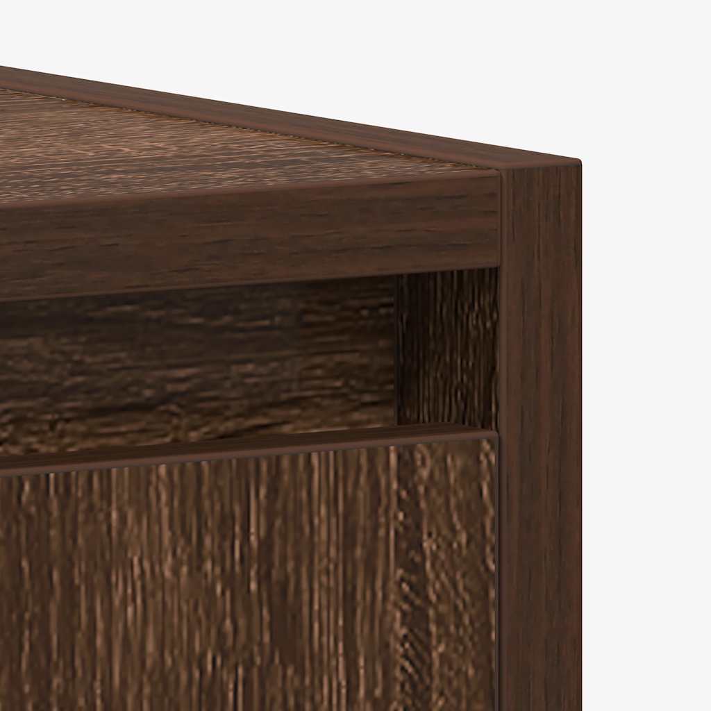 Badschrank Braun Eichen-Optik 60x33x61 cm Holzwerkstoff