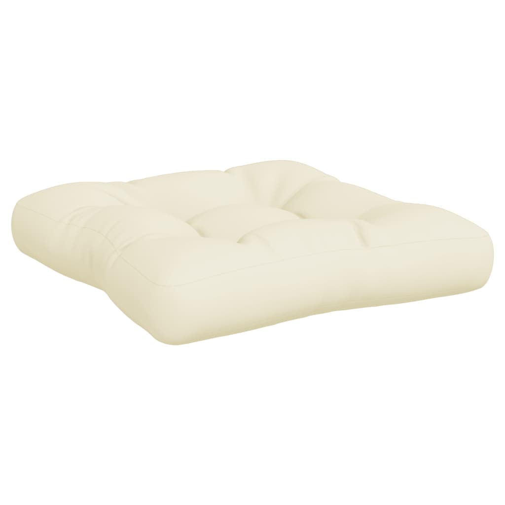 3-piece pallet cushion set in cream fabric