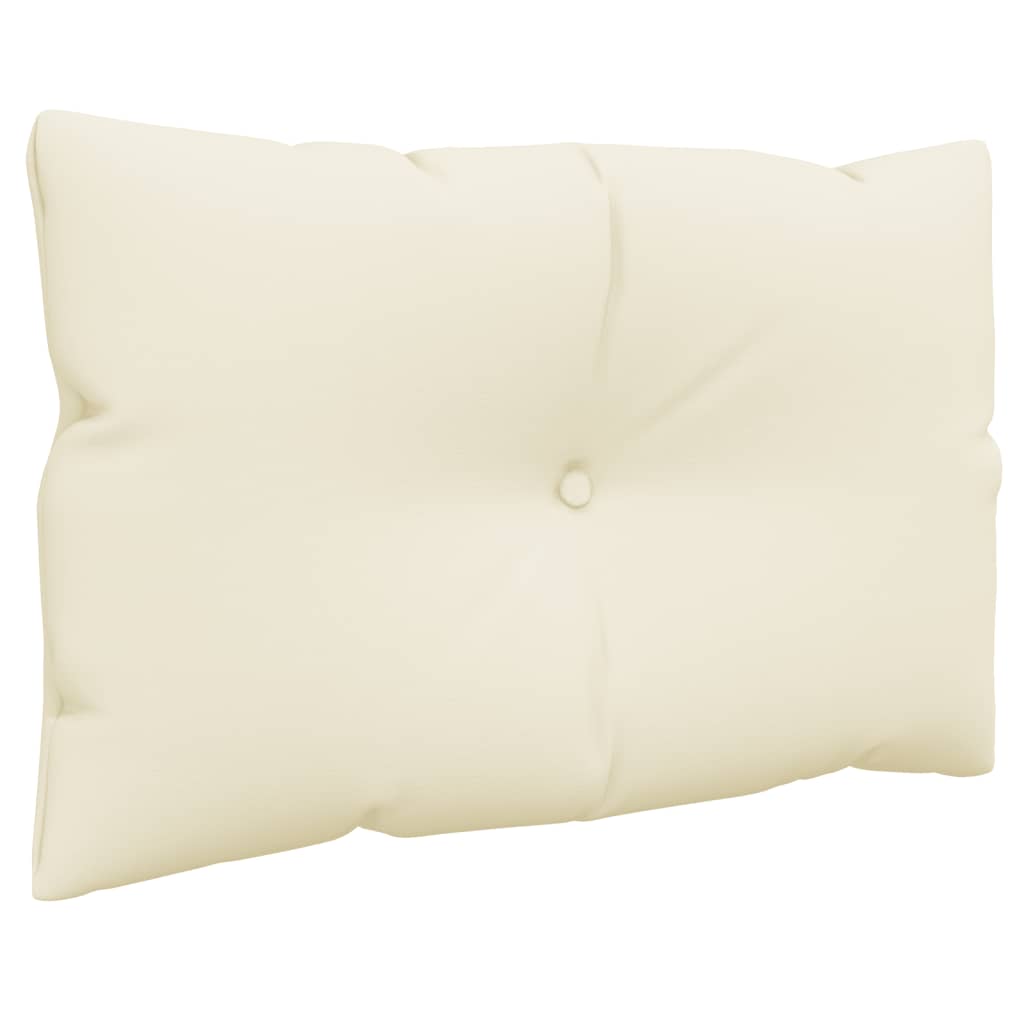 3-piece pallet cushion set in cream fabric