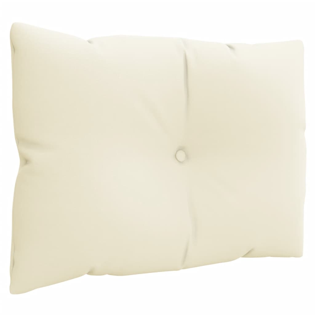 3-piece pallet cushion set in cream fabric