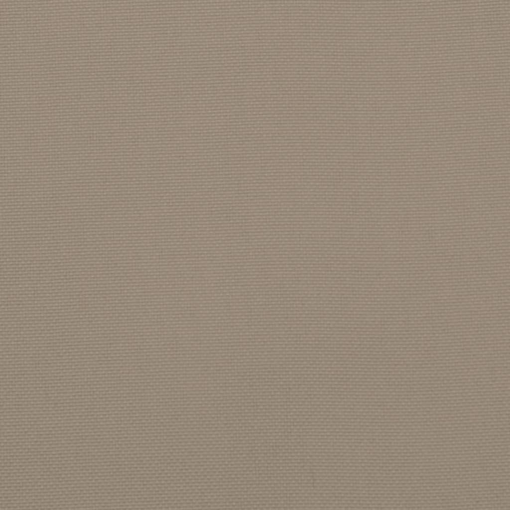 Palettenkissen 3-tlg. Taupe Stoff