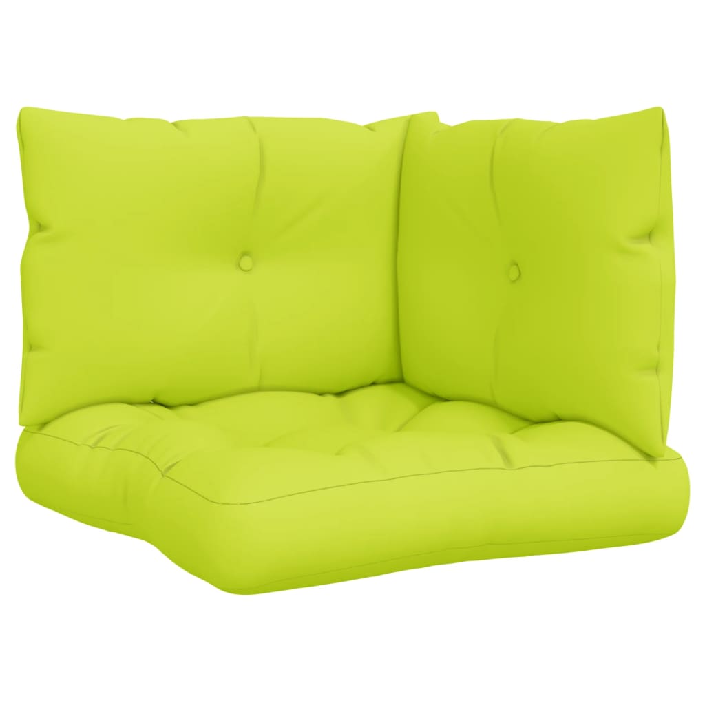 Palette cushion 3-piece light green fabric