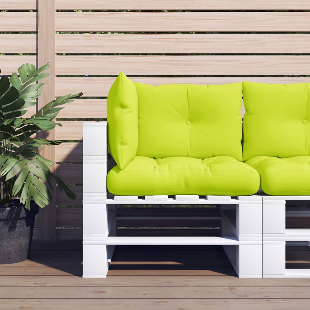 Palette cushion 3-piece light green fabric