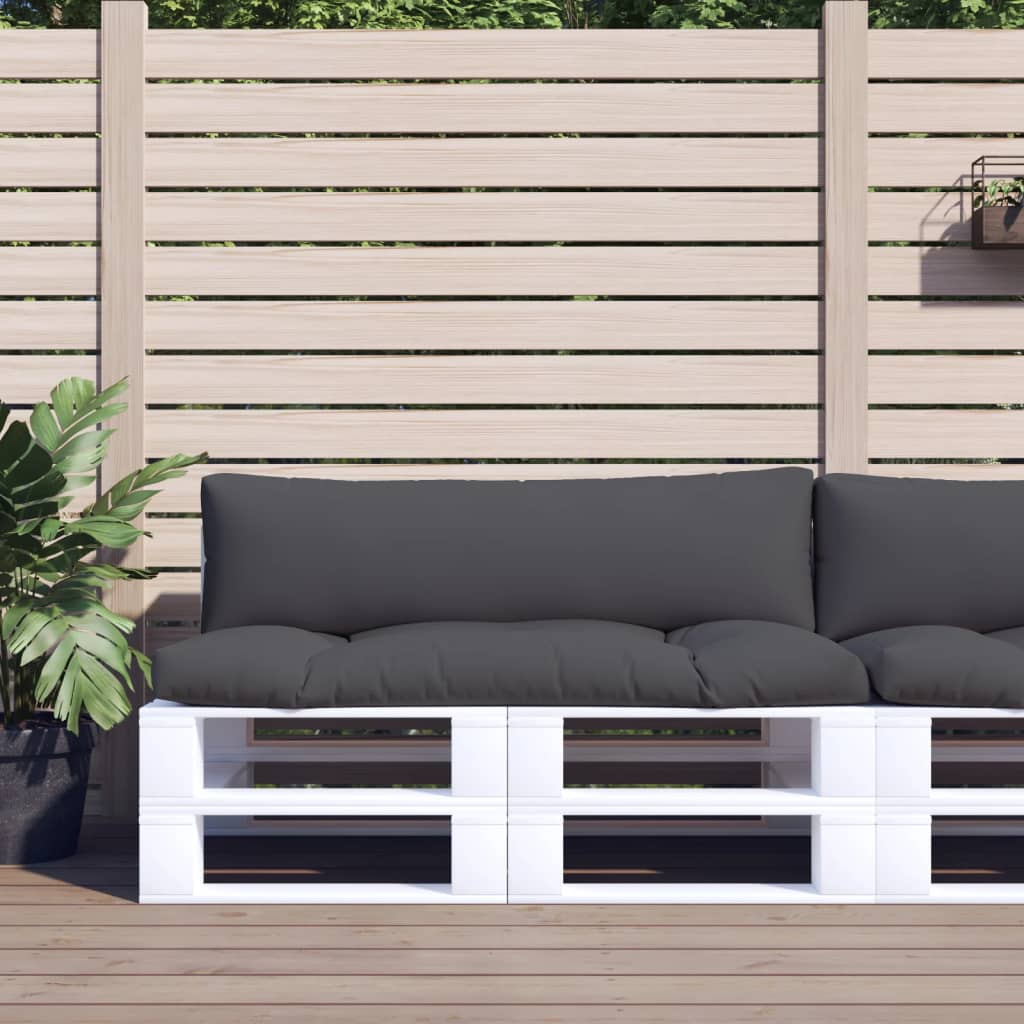 pallet cushion 2-piece anthracite fabric