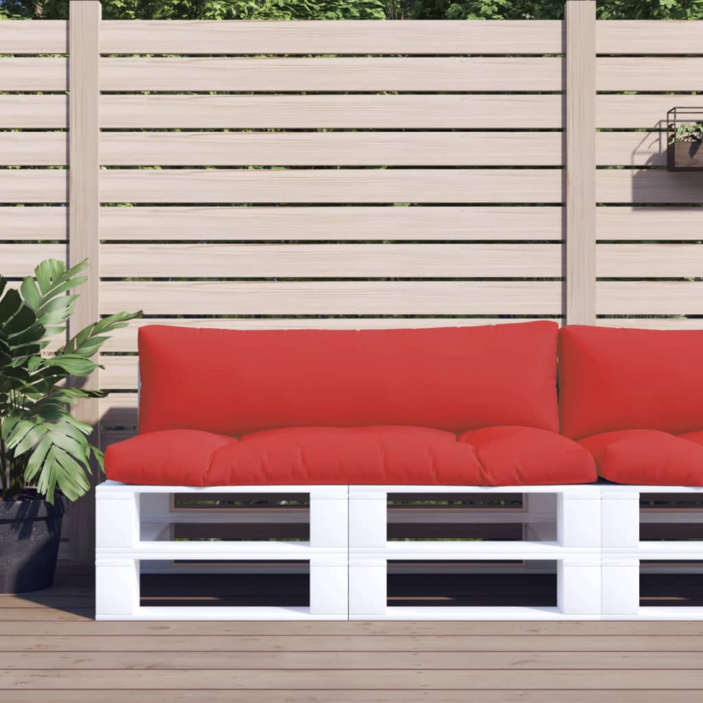 Pallet cushion 2 pieces. Red fabric