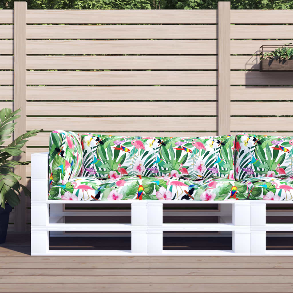 Palette cushions 3 pieces multicolored Oxford fabric