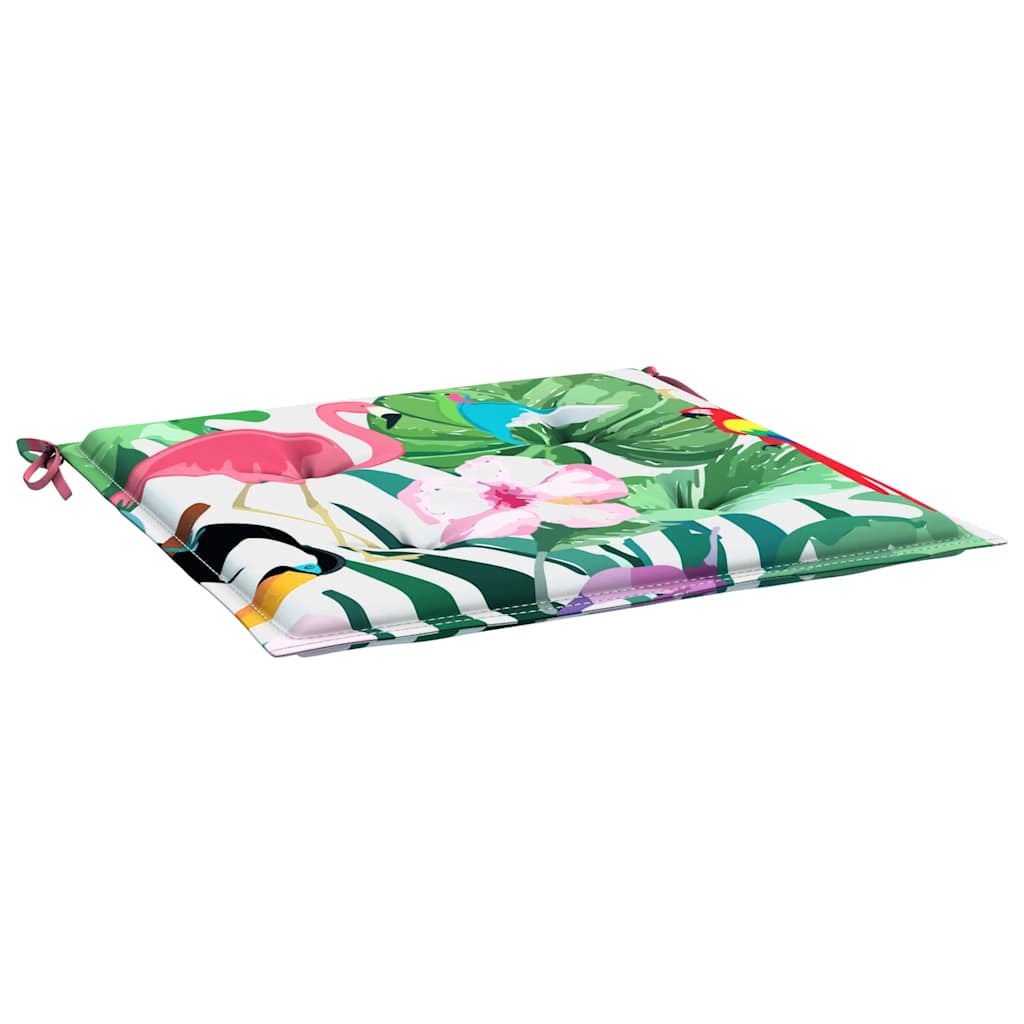 Gartenstuhl-Kissen 4 Stk. Mehrfarbig 40x40x4 cm Stoff