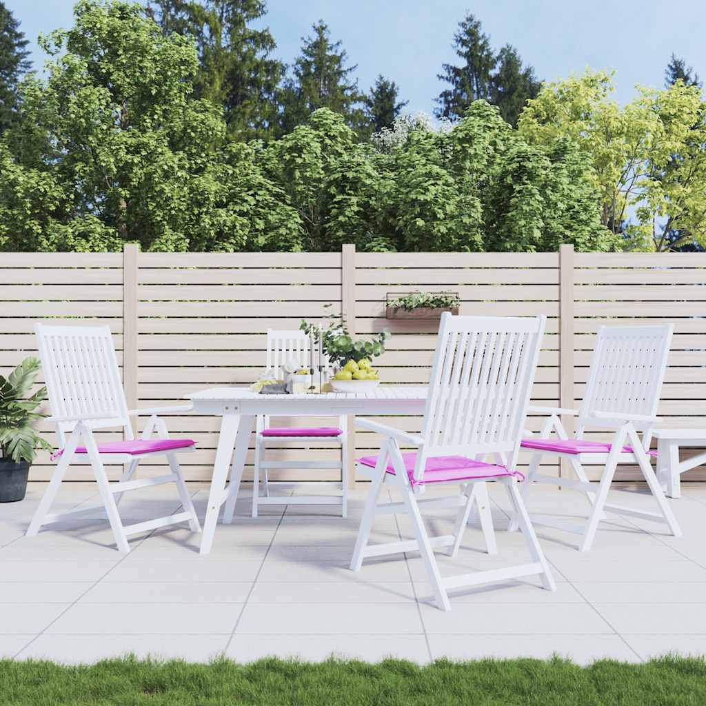 Gartenstuhl-Kissen 4 Stk. Rosa 40x40x4 cm Stoff