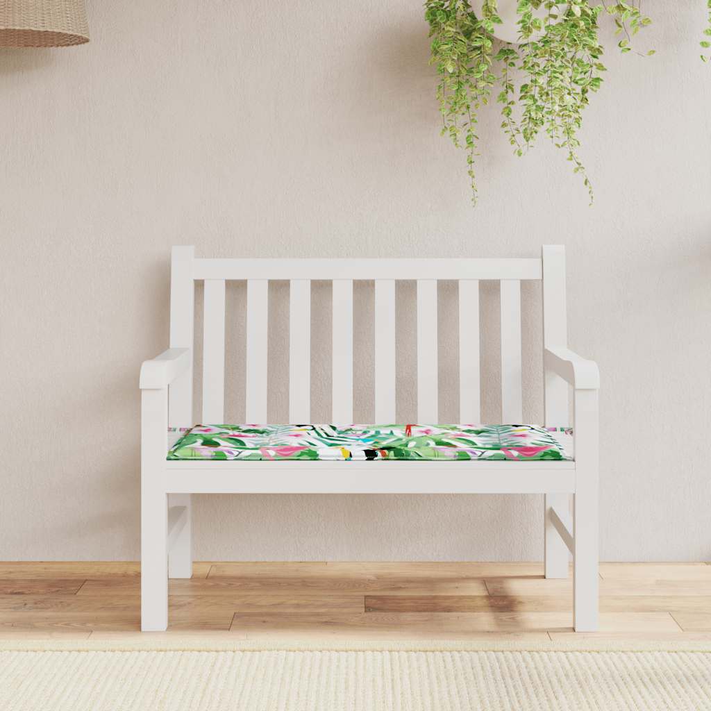 Gartenbank-Auflage Mehrfarbig 120x50x4 cm Oxford-Gewebe
