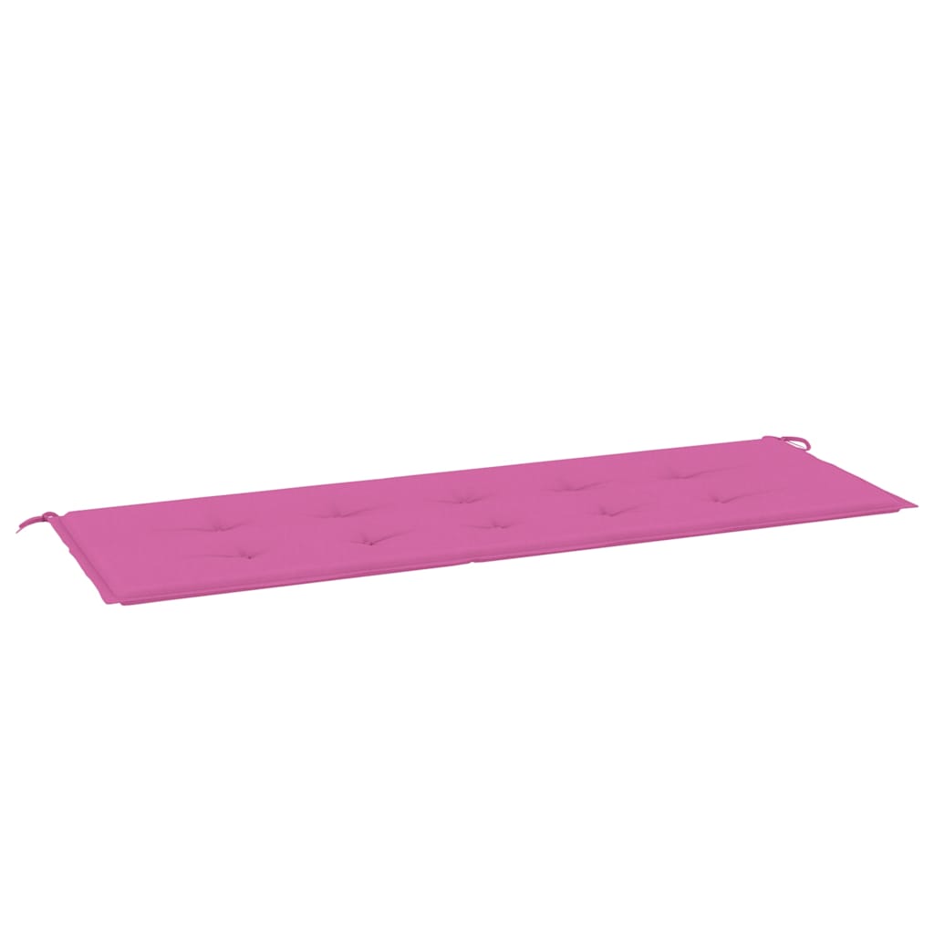 Garden bench cushion pink 150x50x4 cm Oxford fabric
