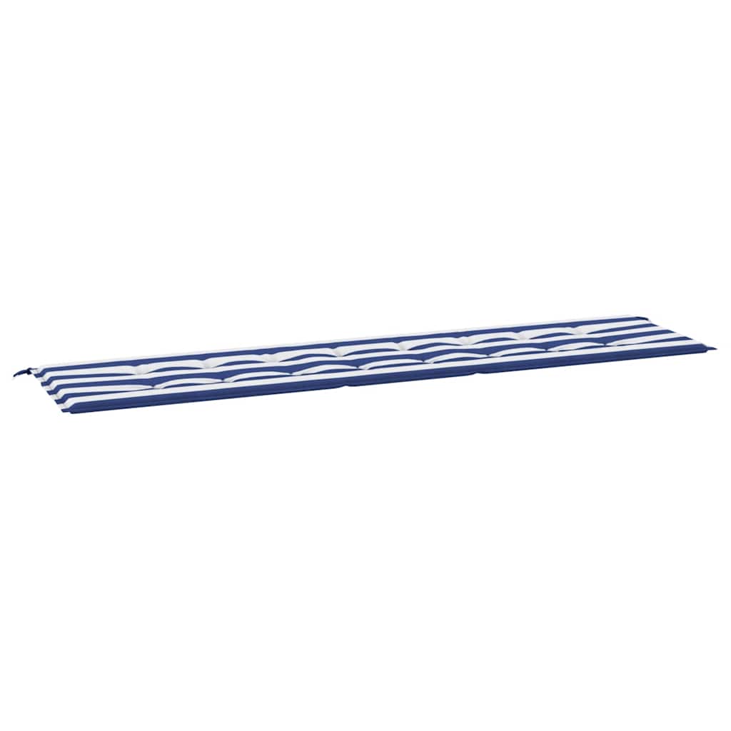 Gartenbank-Auflage Blau&Weiß Gestreift 200x50x4 Stoff