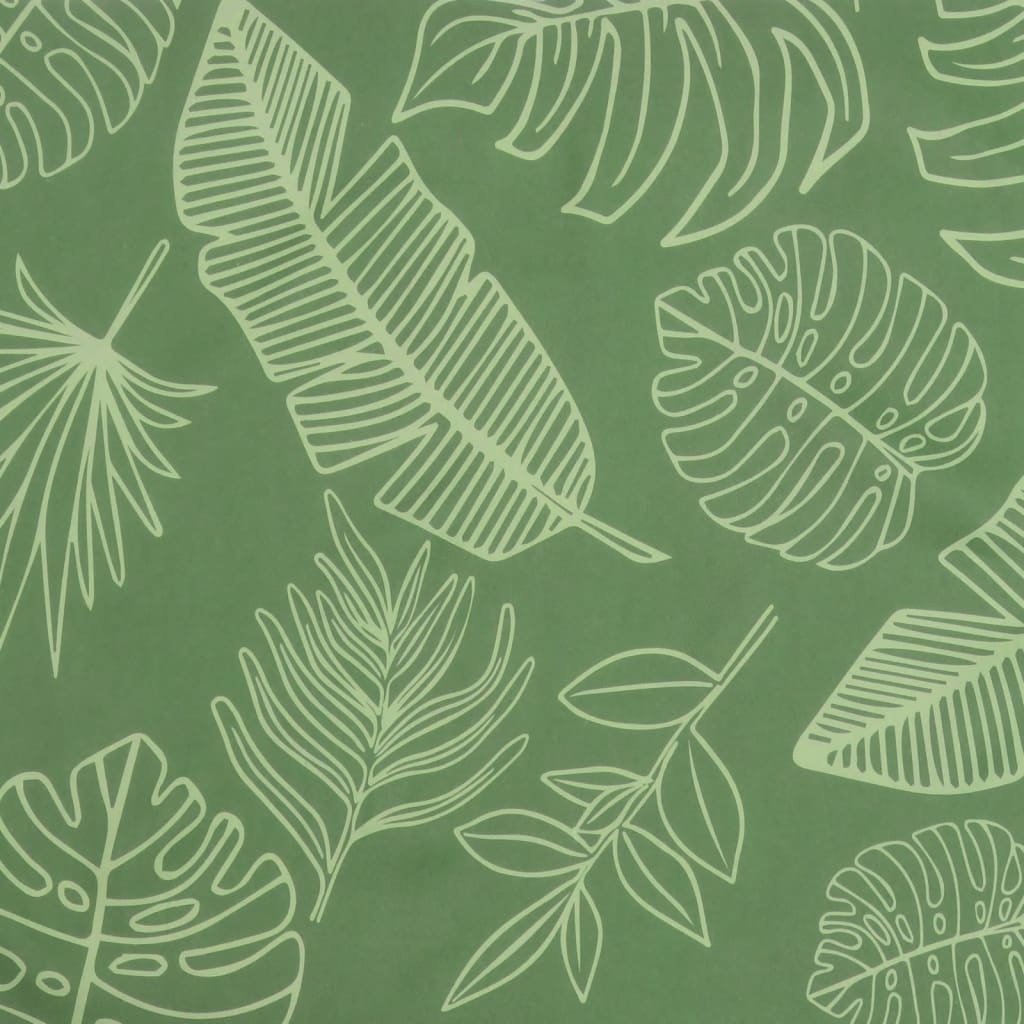 High-back cushions 4 pcs. leaf pattern fabric