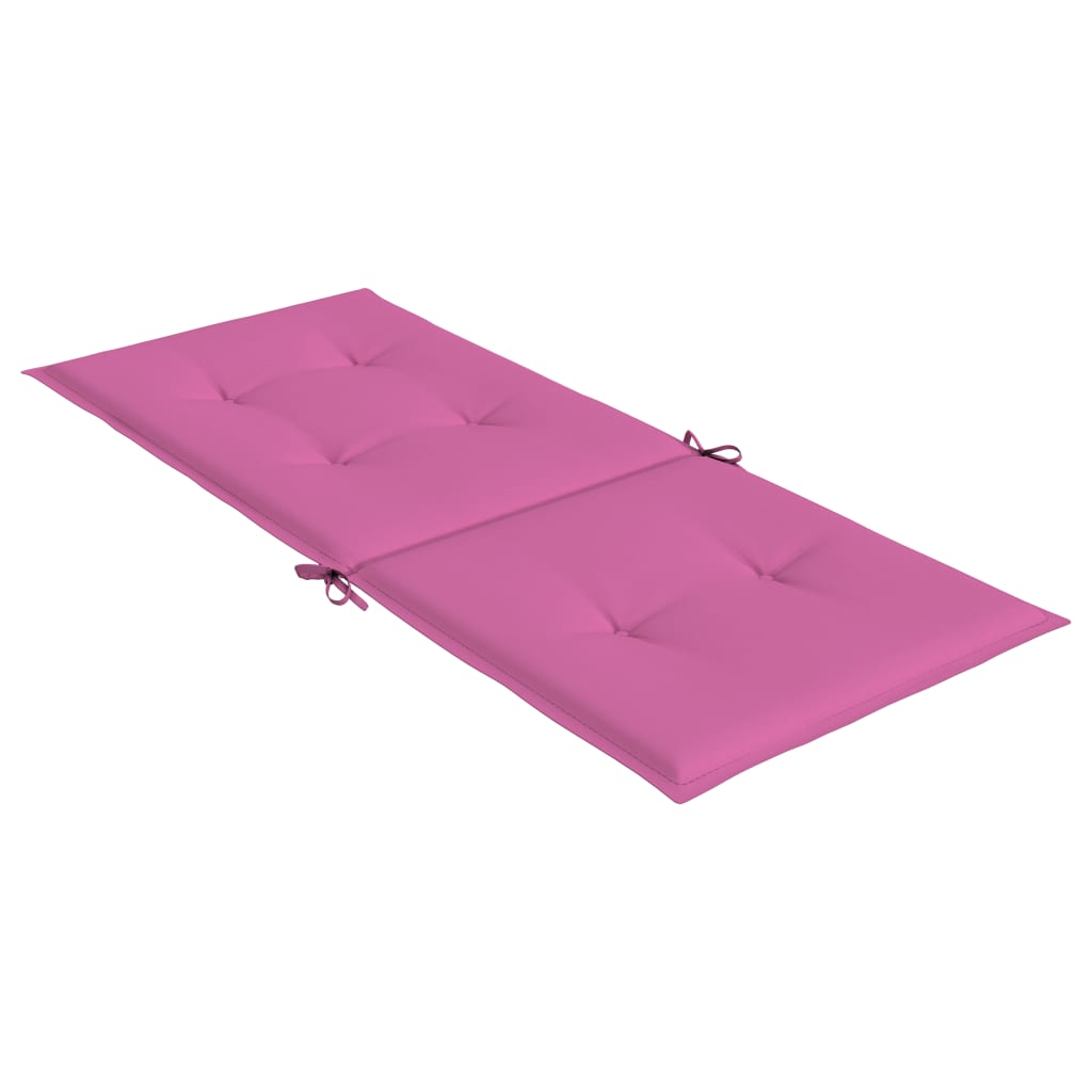 High-back cushions 6 pcs. Pink fabric