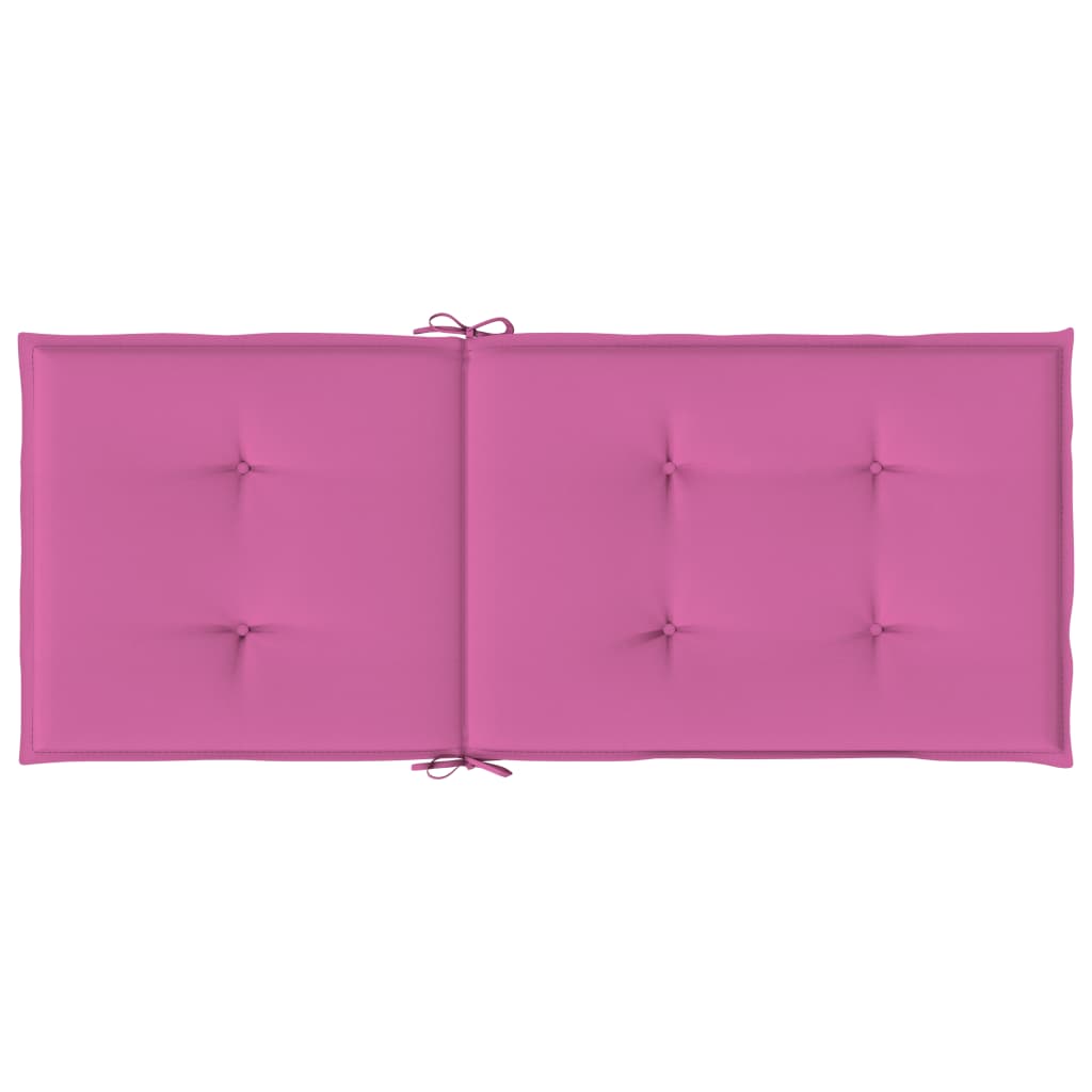 High-back cushions 6 pcs. Pink fabric