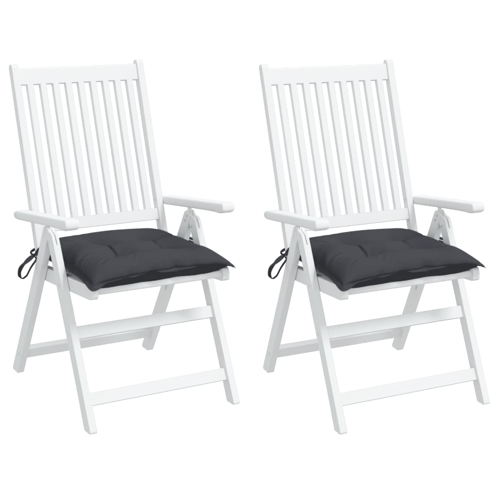 Chair cushions 2 pcs. Anthracite 40x40x7 cm Oxford fabric