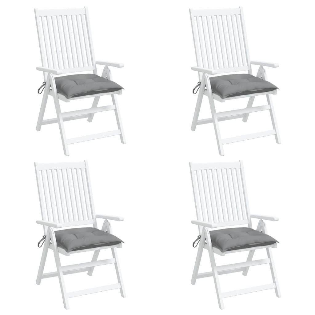 Chair cushions 4 pcs. Gray 50x50x7 cm Oxford fabric