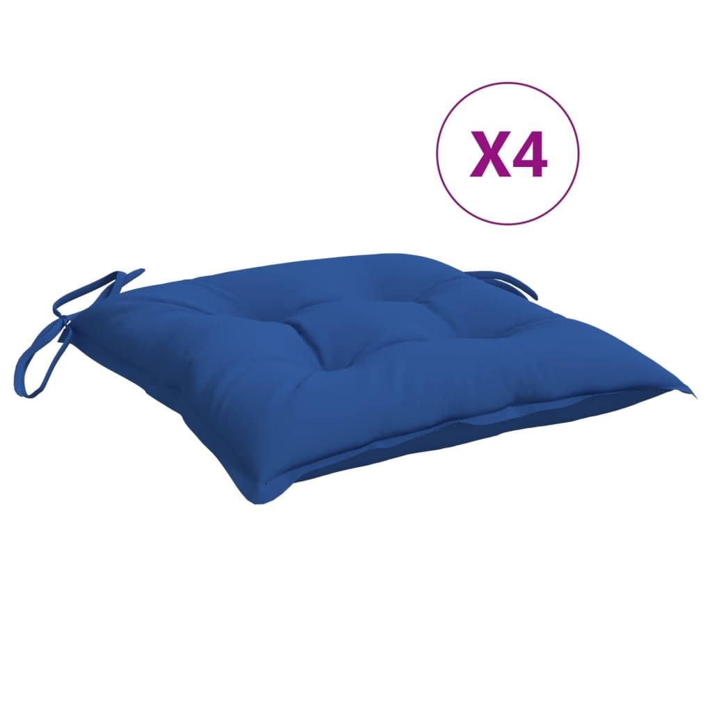 Pallet cushions 4 pieces blue 50x50x7 cm Oxford fabric
