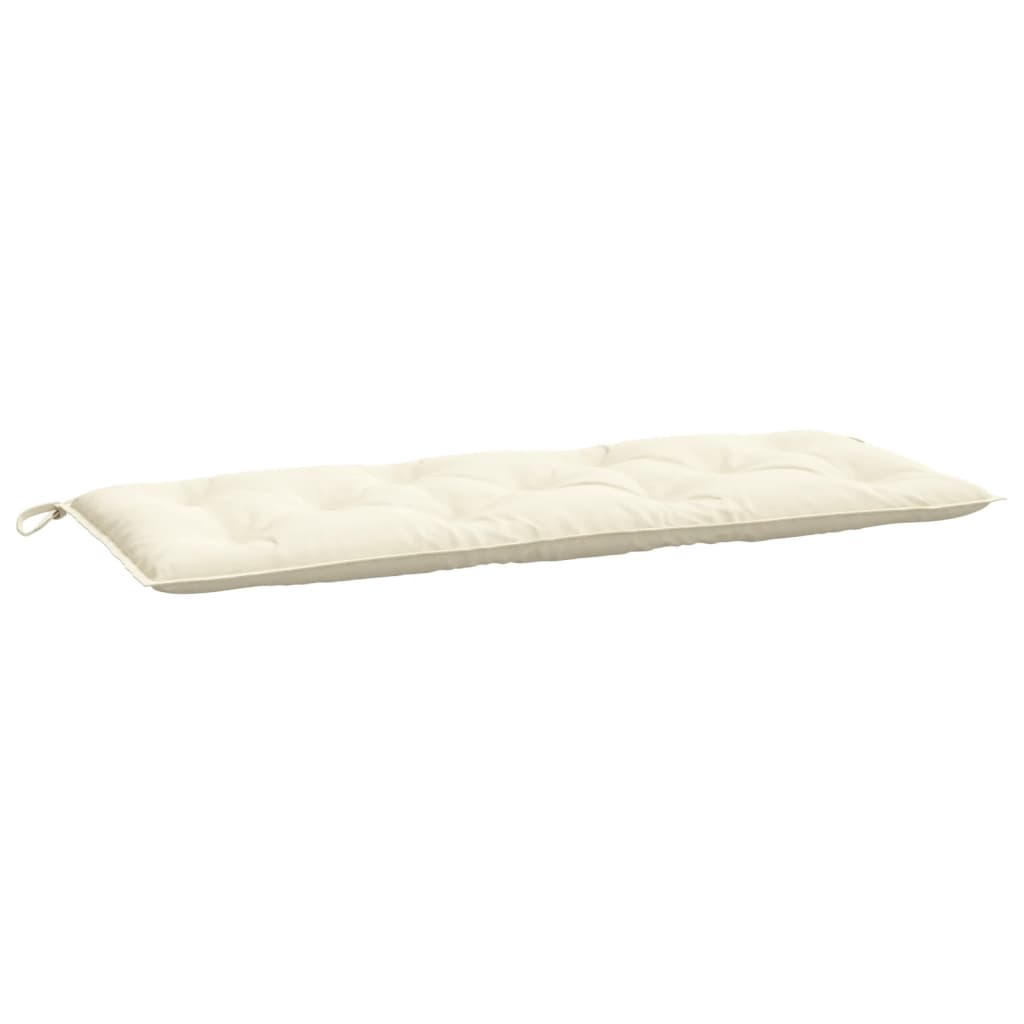 Garden bench cushion cream 120x50x7 cm Oxford fabric